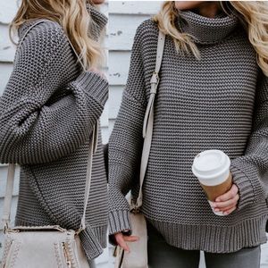 🍁Sara Sweater in Medium Gray